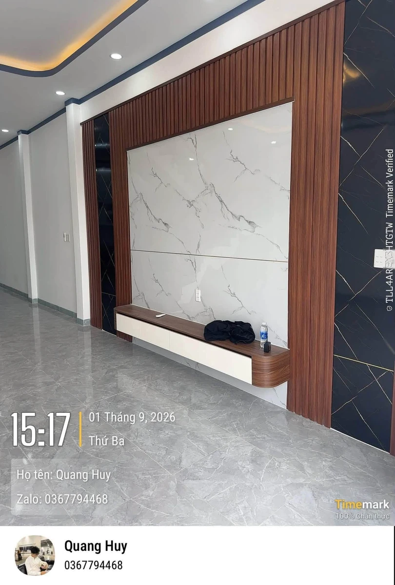 Bán nhà trệt lầu sân vườn 60m2 Bến Cát, Bình Dương - Ảnh thu nhỏ 3