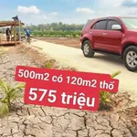 Đất thổ vườn view kênh 500m² sổ hồng Bến Lức 575 triệu - Ảnh thu nhỏ 1