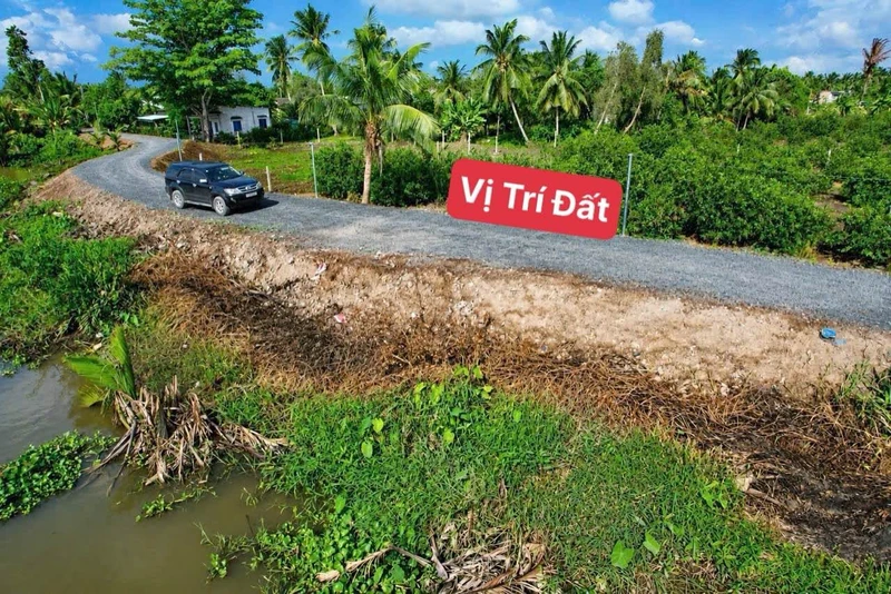 Bán lô góc 690m² 2 mặt tiền view sông Thạnh Hòa, Bến Lức