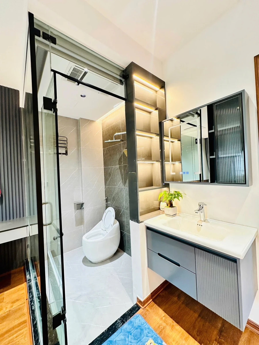 Nhà phố lô góc 2 mặt tiền 60m² 4 tầng thang máy An Dương - Ảnh 1