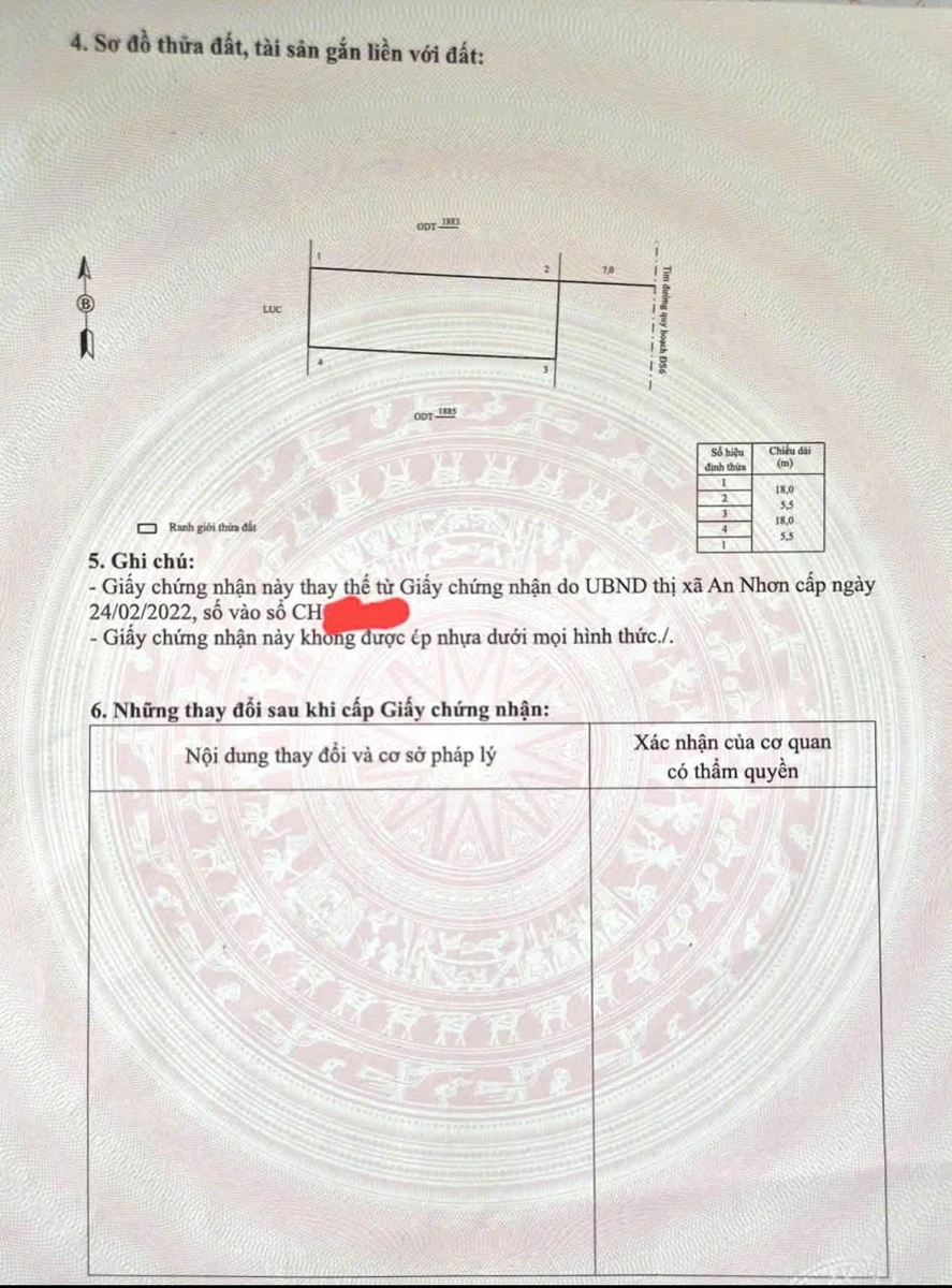 Bán lô đất mặt tiền 99m2 An Nhơn Đông, Bình Định - Ảnh thu nhỏ 3