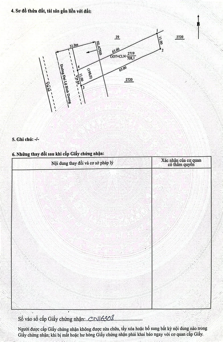 Bán nhà mặt tiền Quốc Lộ 13 cạnh chợ Bến Lớn, 708m², giá 10 tỷ 5 - Ảnh thu nhỏ 4