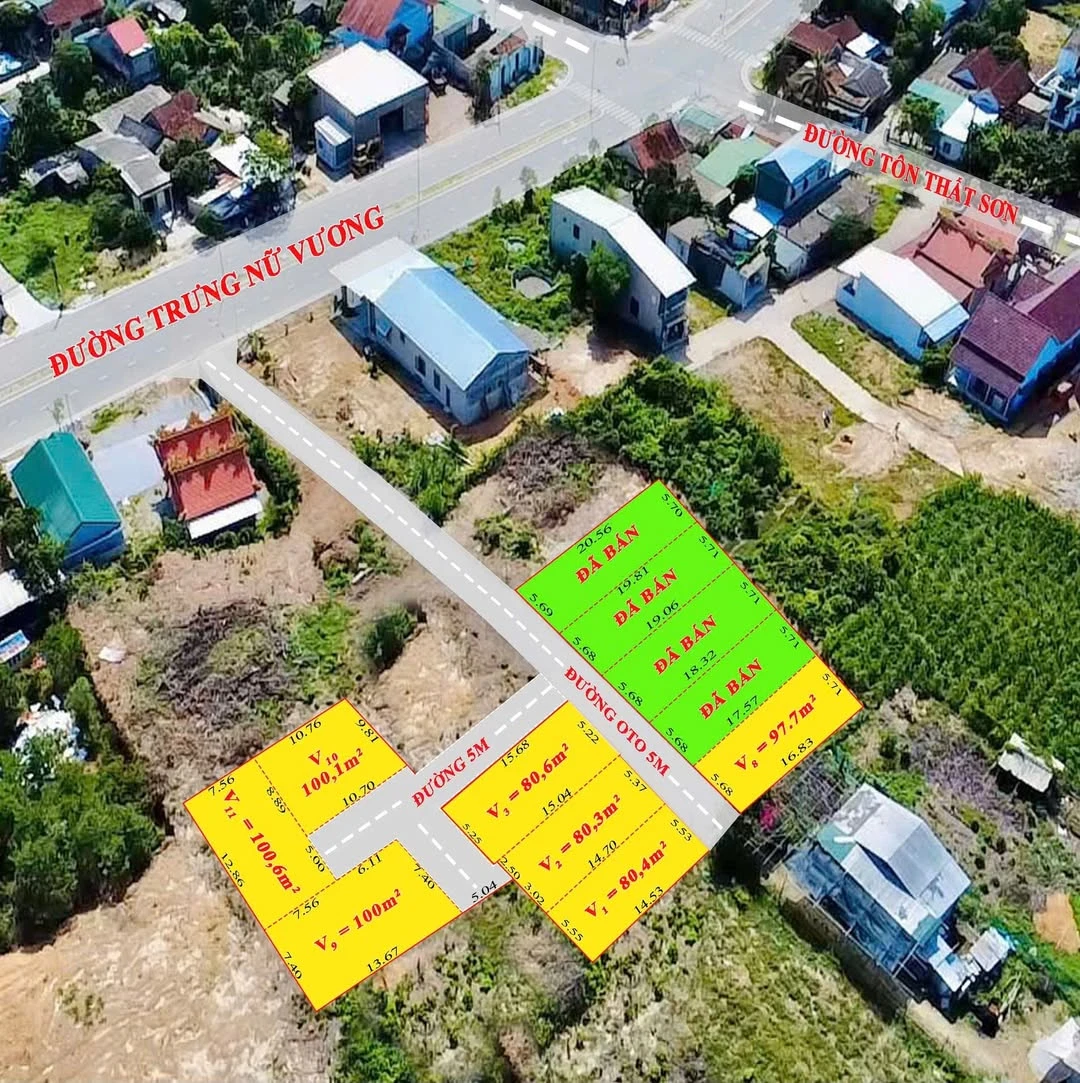 Bán đất 80-100m² sát Trưng Nữ Vương, gần ngã tư Tôn Thất Sơn - Ảnh 1