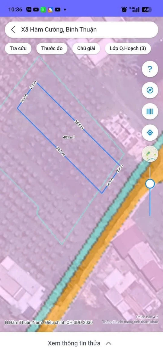 Bán lô đất 400m² Hàm Cường, sổ hồng đầy đủ, 600 triệu - Ảnh thu nhỏ 3