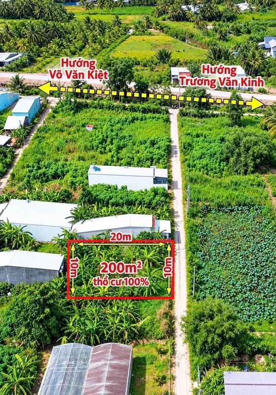 Bán đất nền nhánh ô tô 10x20m thổ cư 100% giá 790 triệu tại Long Đức, Trà Vinh