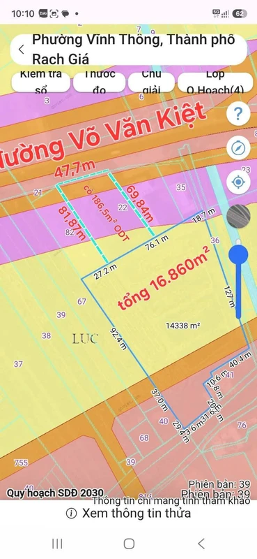 Bán 17.000m² đất mặt tiền Võ Văn Kiệt Rạch Giá