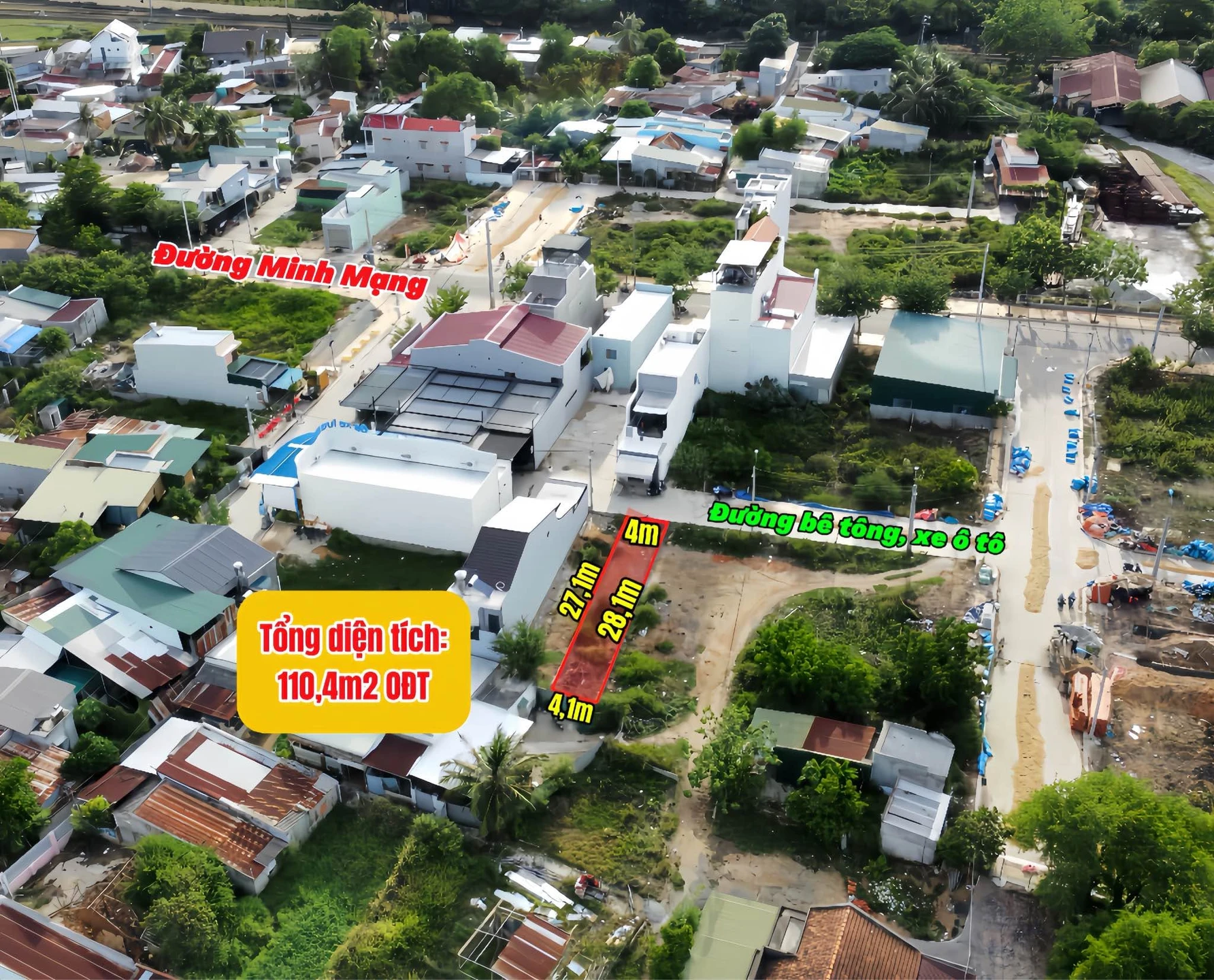 Bán lô đất thổ cư 110m² Phường Đô Vinh, Khánh Hòa - Ảnh 1