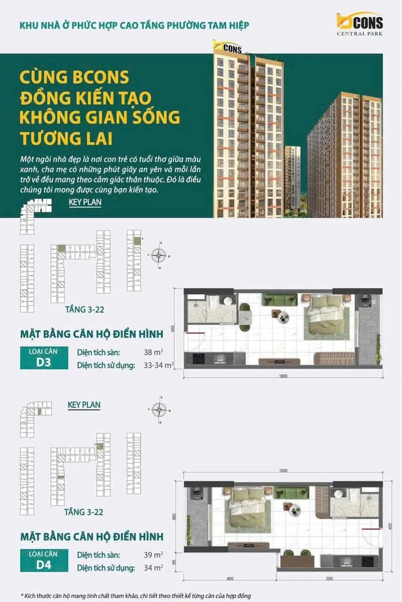 Bán căn studio 1PN Bcons Central Park Biên Hòa 37,6 m² - Ảnh thu nhỏ 4