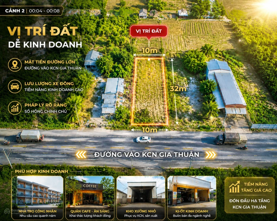 Bán đất thổ cư mặt tiền ĐT 871B, (đường vào KCN Gia Thuận Gò Công) giá 11.5 tr/m2 - Ảnh thu nhỏ 4