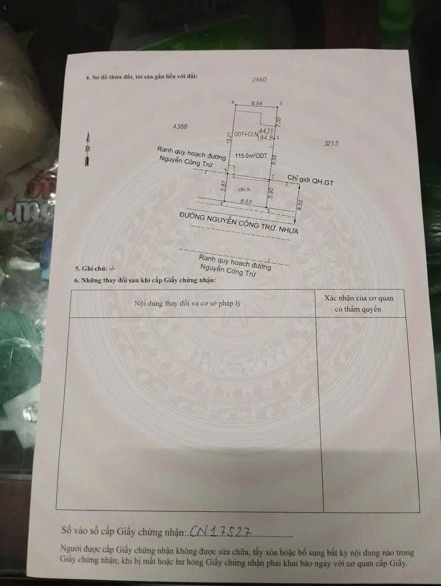 Bán đất mặt tiền Nguyễn Công Trứ, Đông Hòa, Dĩ An, 185m², giá 7,89 tỷ - Ảnh thu nhỏ 3