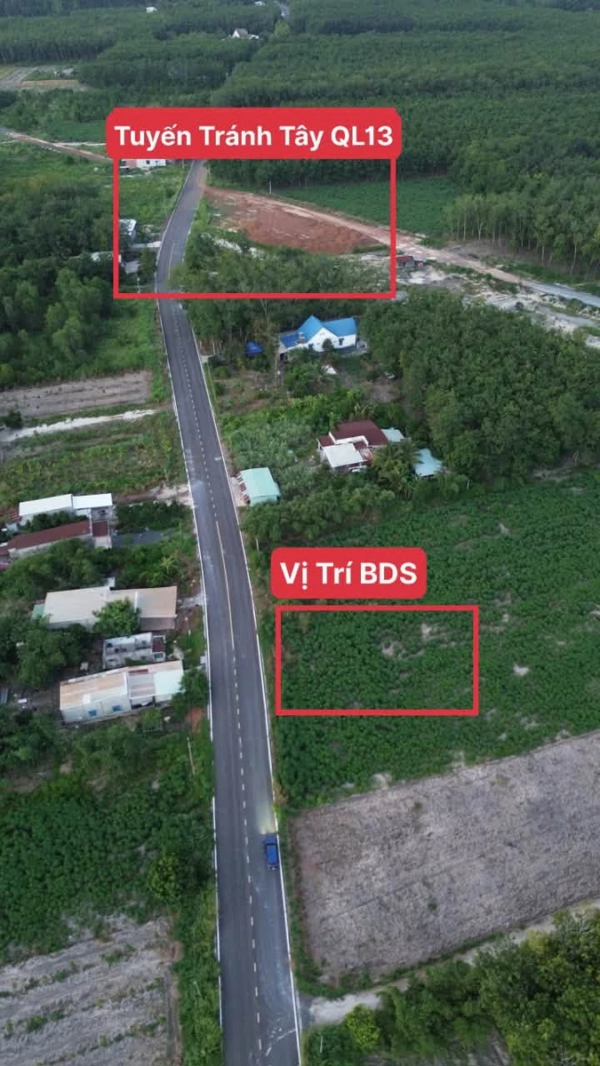 Bán đất 550m² sát QL13, giá 750 triệu - Ảnh 1