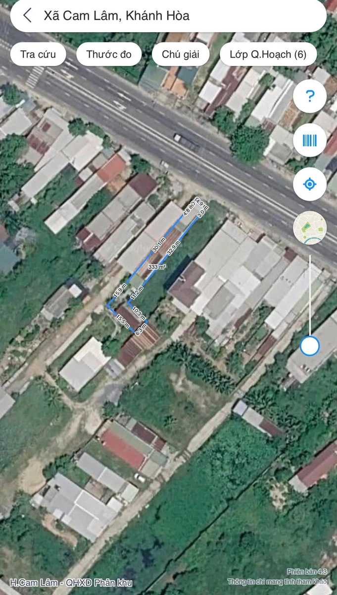 Bán đất mặt tiền Quốc Lộ 1A Cam Thành Bắc 336m2, giá 3 tỷ - Ảnh 1