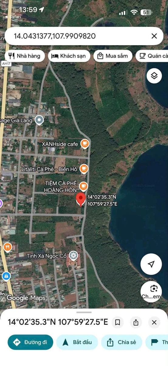 Bán đất 1080m² view hồ Phường Thống Nhất, Gia Lai - Ảnh thu nhỏ 3