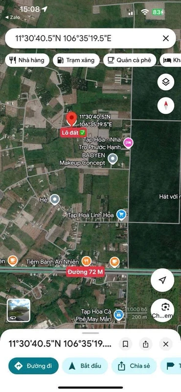 Bán đất 1.139m² sẵn sổ Phường Minh Hưng Bình Dương