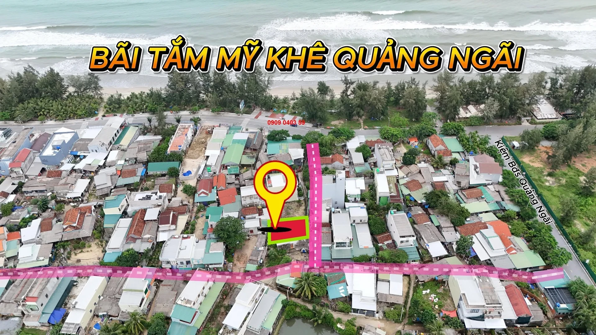 Bán đất 127m2 (100m2 thổ cư) gần bãi tắm Mỹ Khê, Quảng Ngãi - Ảnh 1