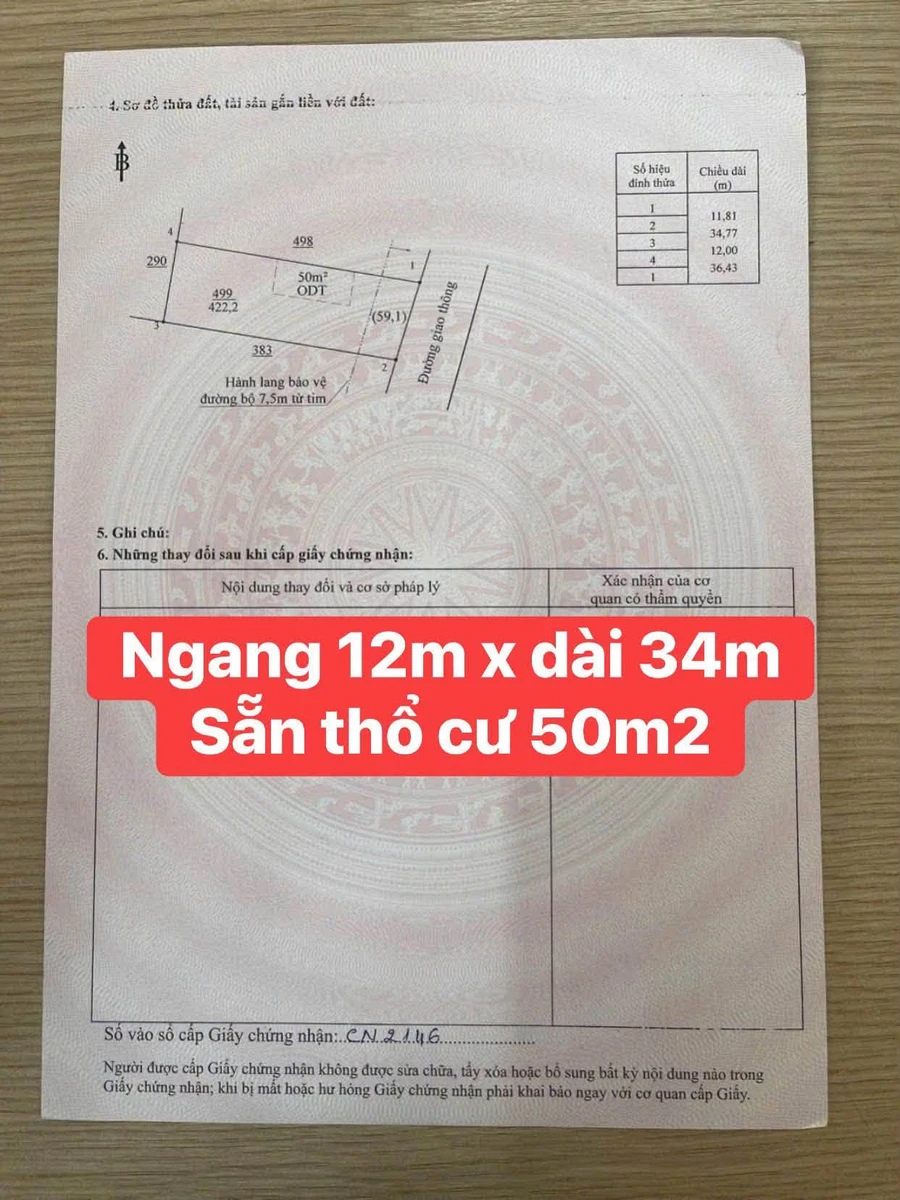 Bán lô đất 408m² tại Bình Long, 170 triệu - Ảnh thu nhỏ 3