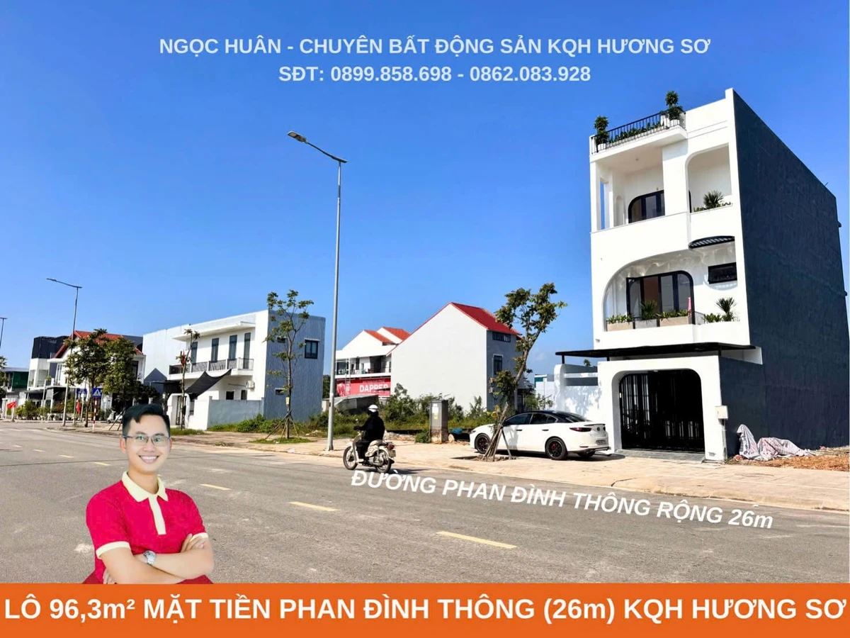 Bán lô đất 96,3m² mặt tiền Phan Đình Thông 2,45 tỷ - Ảnh thu nhỏ 3