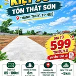Bán đất kiệt Tôn Thất Sơn Thanh Thuỷ Huế 85-100m² từ 599 triệu - Ảnh thu nhỏ 1