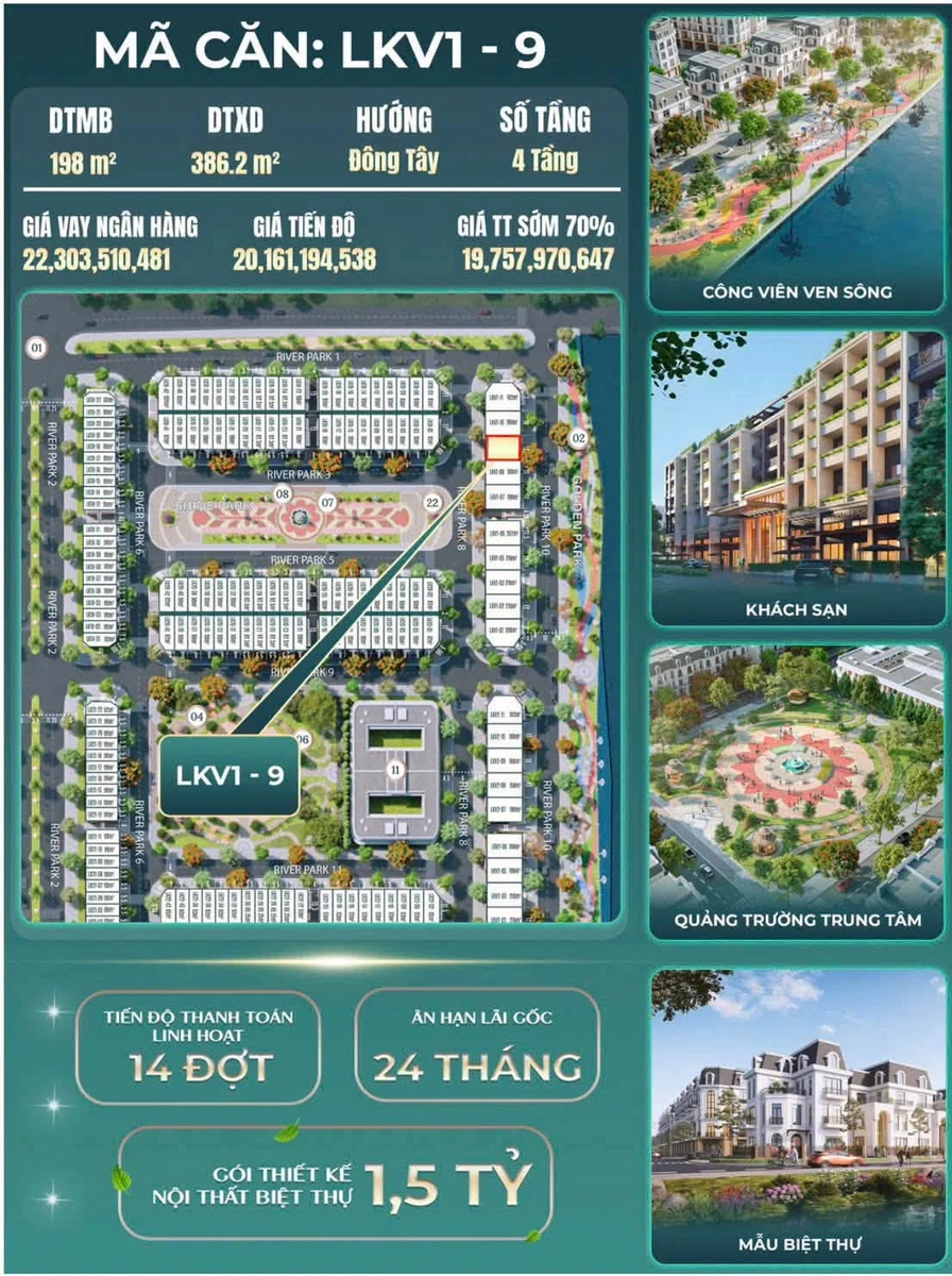 Bán biệt thự 216m² Hoàng Huy Green River giá 21,6 tỷ - Ảnh thu nhỏ 2