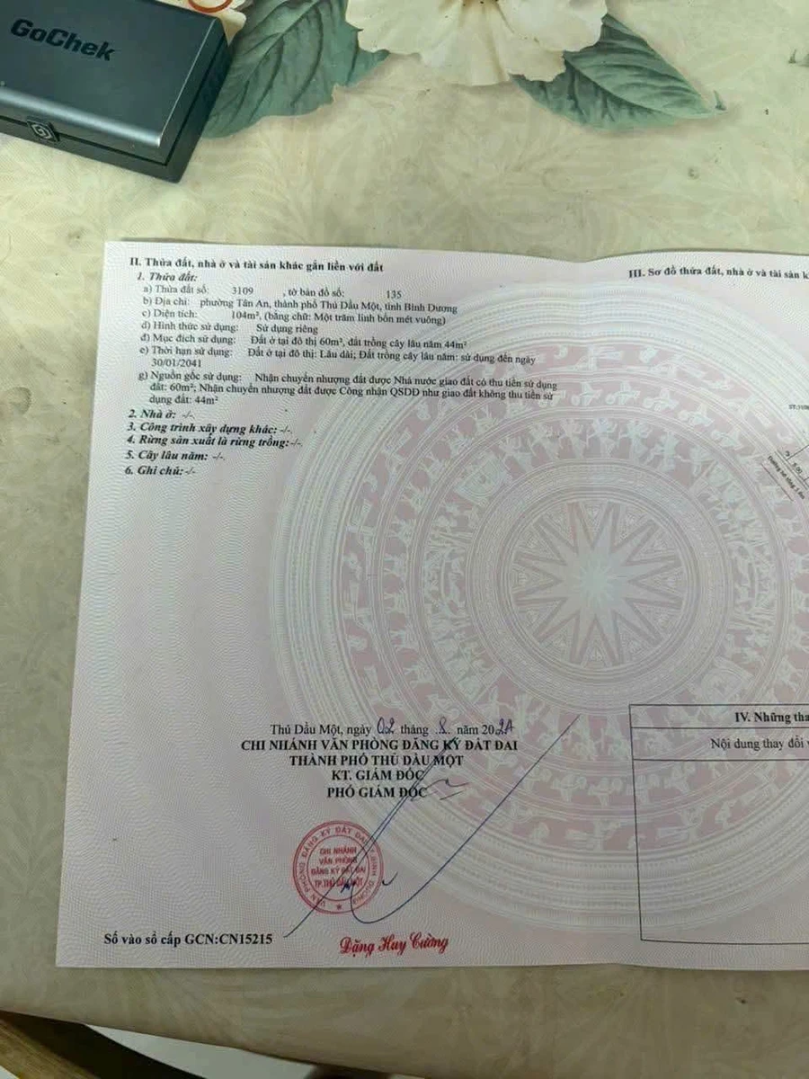 Bán đất Tân An Thủ Dầu Một Bình Dương 100m2 giá 2 tỷ 50 - Ảnh thu nhỏ 5