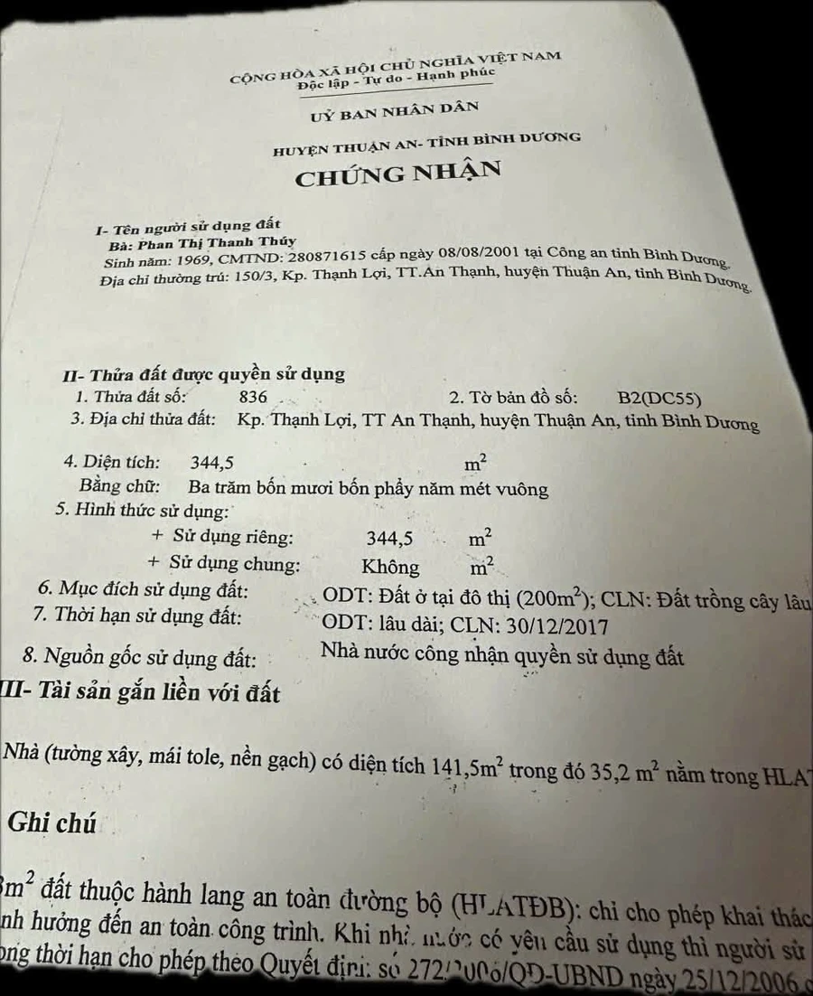Bán nhà mặt tiền Hồ Văn Mên, Thuận An, Bình Dương, 344,5m2, ngang 14m - Ảnh thu nhỏ 2