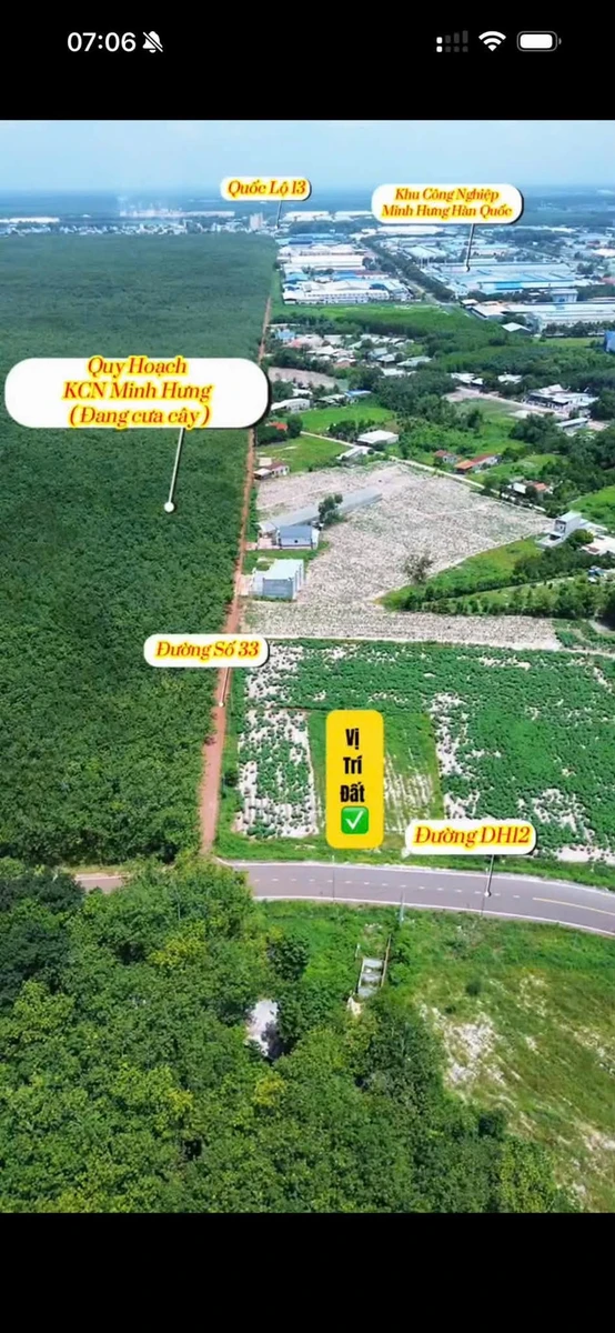 Bán đất mặt tiền 170m² gần KCN Minh Hưng 799 triệu - Ảnh thu nhỏ 3