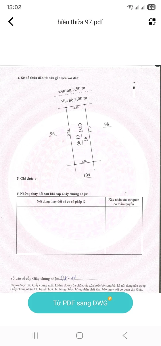 Bán đất 61.9m² mặt tiền 4.5m Lộ Cương Hải Phòng - Ảnh thu nhỏ 5