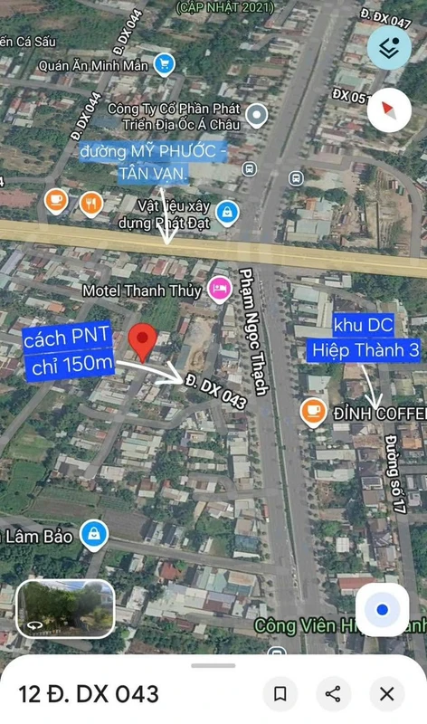 Bán đất nền 84m² Phú Mỹ Thủ Dầu Một 2,89 tỷ