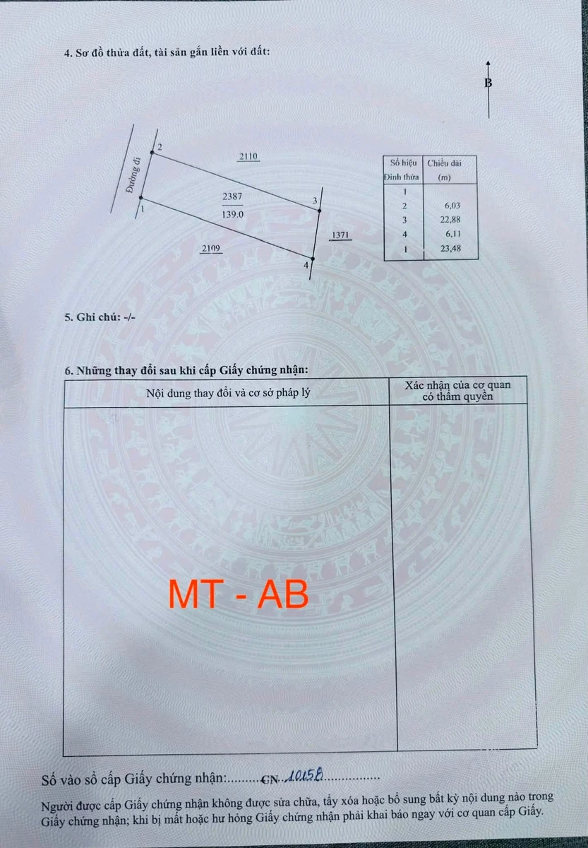 Bán lô đất mặt tiền 138m² đường Chị Tư cháo vịt - Ảnh 1