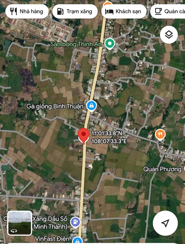 Bán đất 2400m2 có thổ cư mặt tiền Quốc lộ 28, Hàm Chính, giá 9,3 tỷ