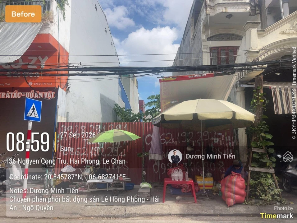 172m2 đất mặt đường Nguyễn Công Trứ gần Hồ Sen - Ngang 6.3m - Hướng Nam - Ảnh thu nhỏ 2