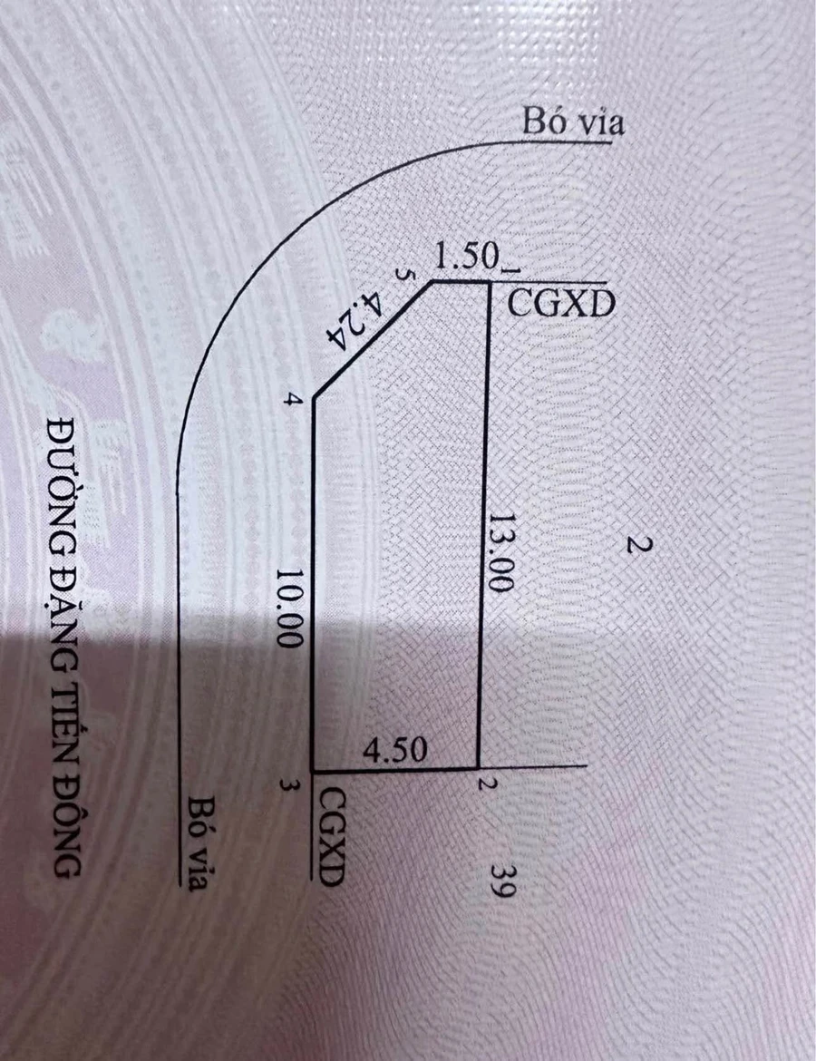 Bán lô góc mặt tiền Bùi Đức Sơn 54m2 ở Quy Nhơn - Ảnh thu nhỏ 2