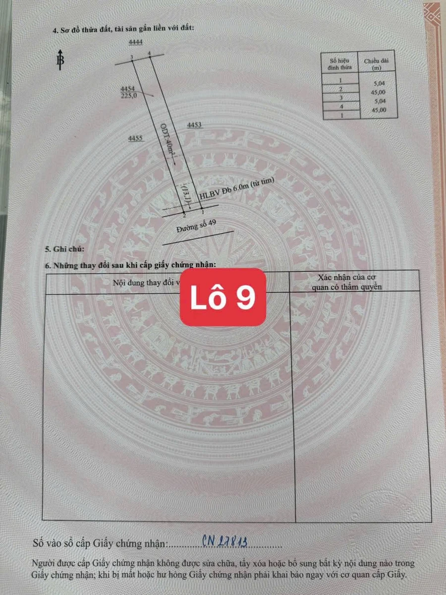 Bán đất nền 40m2 gần KCN Minh Hưng 380 triệu Bình Chánh - Ảnh thu nhỏ 3