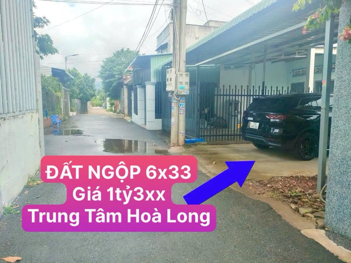 Bán đất hẻm 198m² Hoà Long Bà Rịa 1 tỷ 3 - Ảnh 1