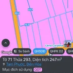 Bán lô đất ngộp 2 mặt tiền Tam Phước 220m² gần Phùng Hưng - Ảnh thu nhỏ 2