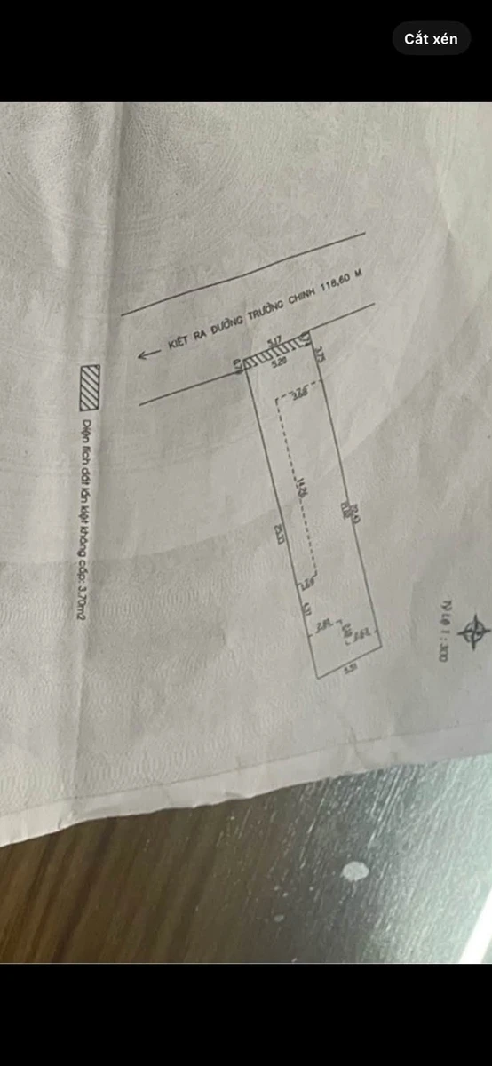 Bán nhà cấp 4 136m2, 3PN gần Trường Chinh, giá 35tr/m2 - Ảnh thu nhỏ 3