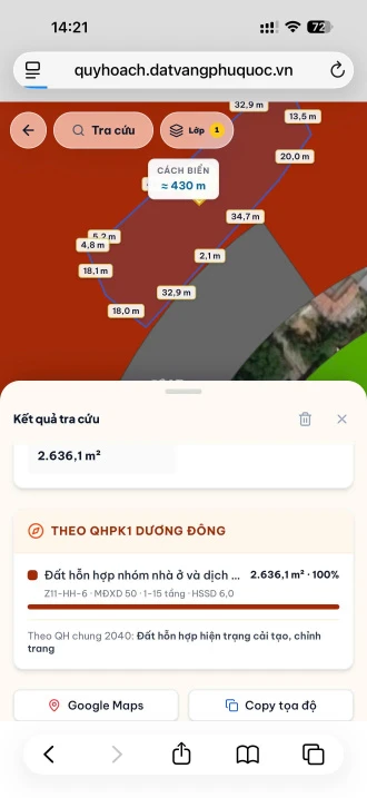 Bán 6.289m2 mặt tiền đường Trần Hưng Đạo Phú Quốc cách biển 300m giá rẻ chỉ 39tr/m2 - Ảnh thu nhỏ 4