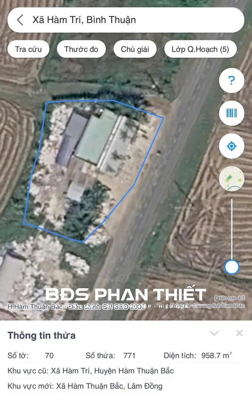 Bán đất mặt tiền QL28 Hàm Thuận Bắc 952 m² - 2 tỷ 950 triệu