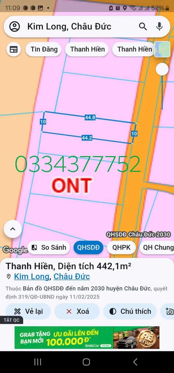 Bán biệt thự 443m2 gần Quốc Lộ 56 giá 1 tỷ 200 triệu Hóc Môn - Ảnh 1