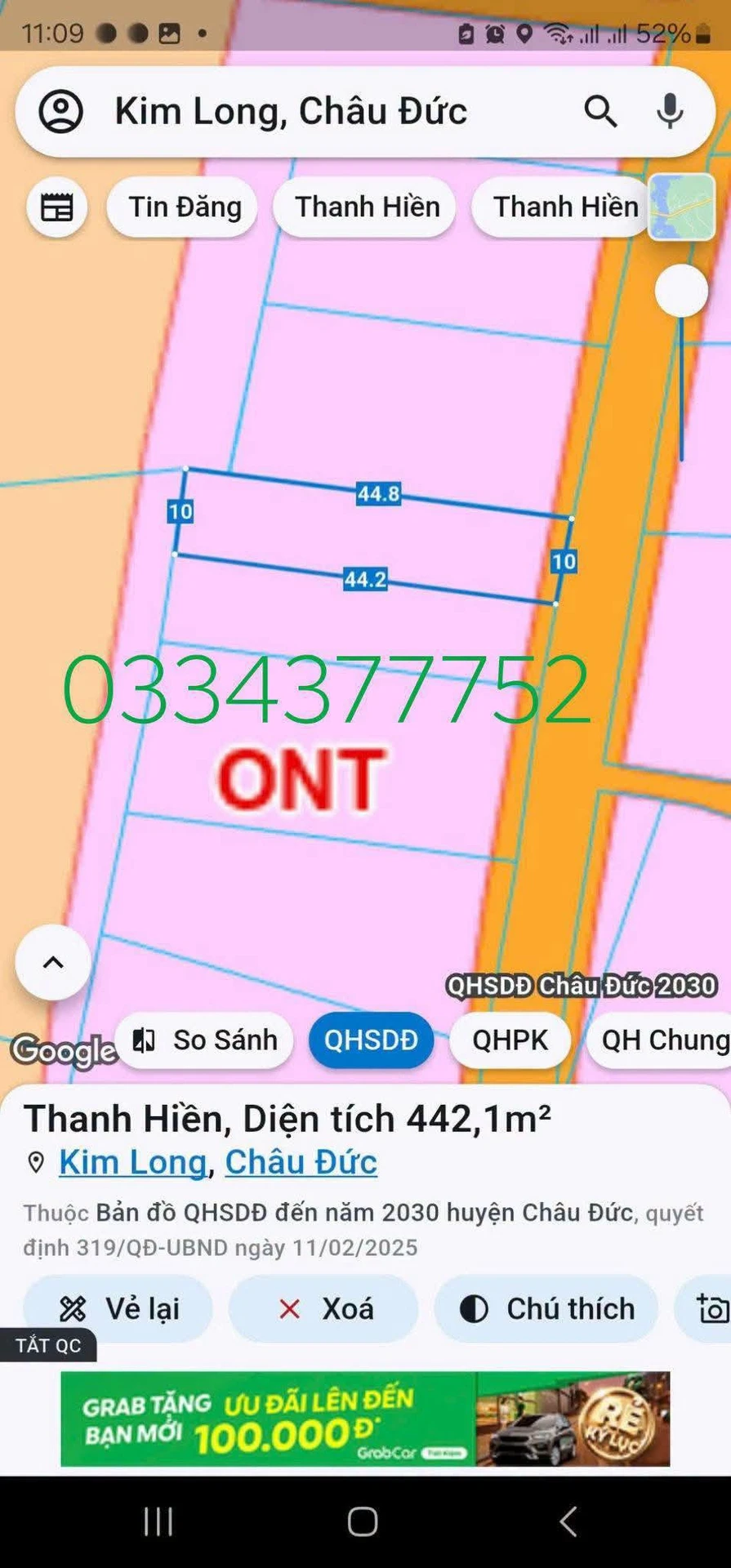 Bán biệt thự 443m2 gần Quốc Lộ 56 giá 1 tỷ 200 triệu Hóc Môn - Ảnh 1