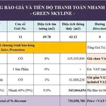Bán căn hộ 2PN 69,78m² Green Skyline 3,852 tỷ - Ảnh thu nhỏ 2