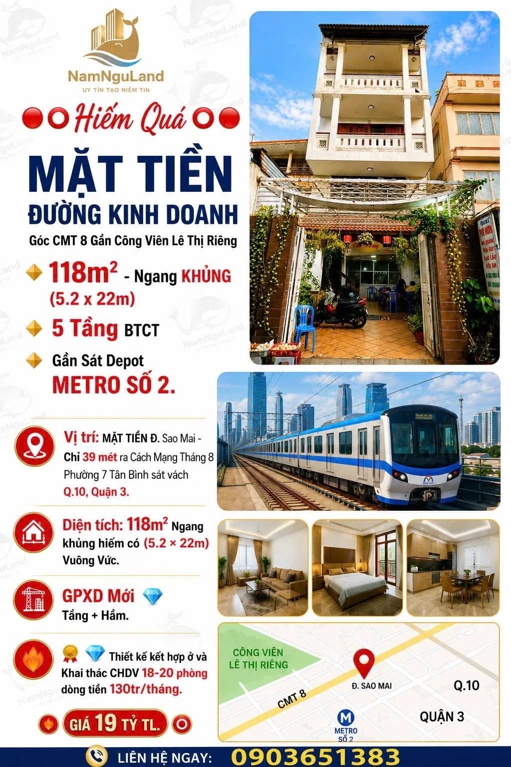Bán nhà 5 tầng 118m² mặt tiền Sao Mai, Tân Bình, 18.9 tỷ - Ảnh 1