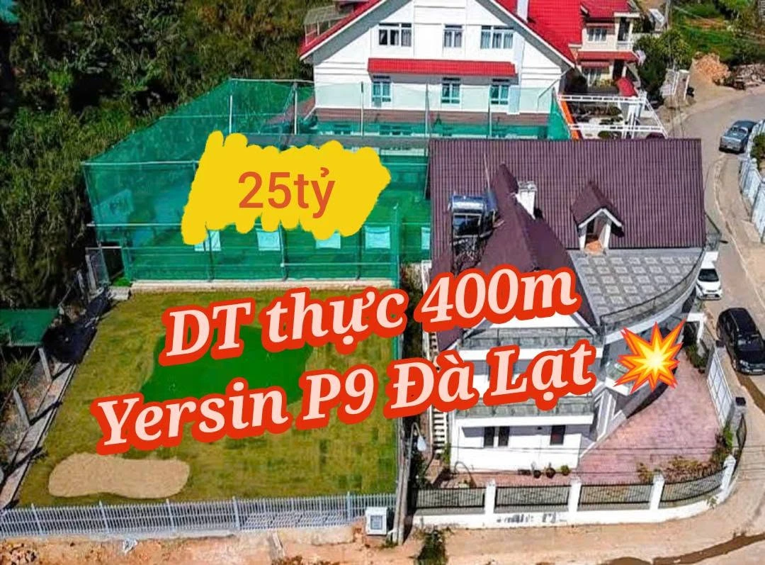 Bán đất biệt lập mặt tiền Yersin 371m² - 25 tỷ - Ảnh 1