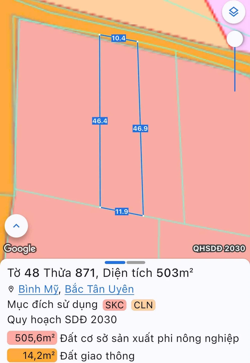 Bán đất Bình Mỹ 200m² giá 11 tỷ - Ảnh thu nhỏ 2