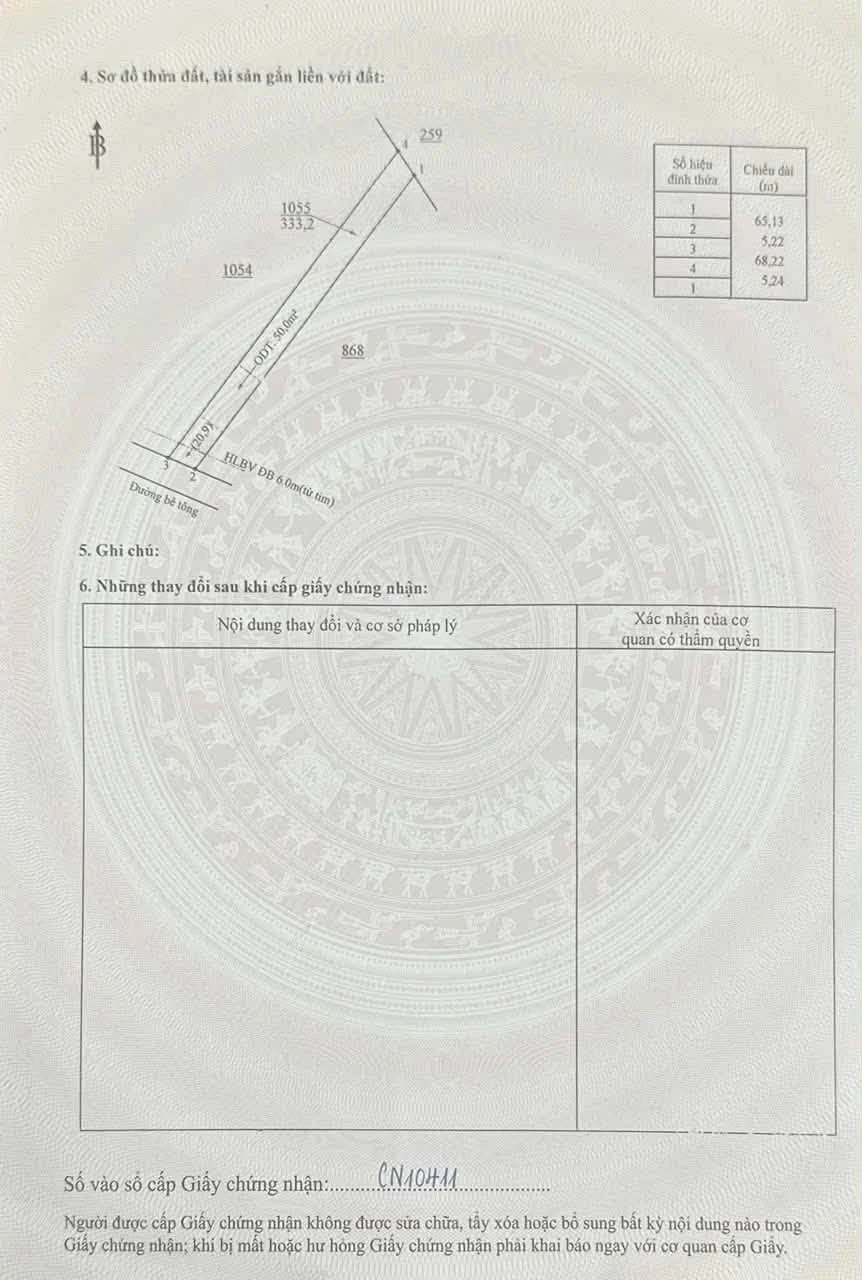 Bán đất 5x65x50 tại Bình Chánh gần Phúc Hưng - Ảnh 1