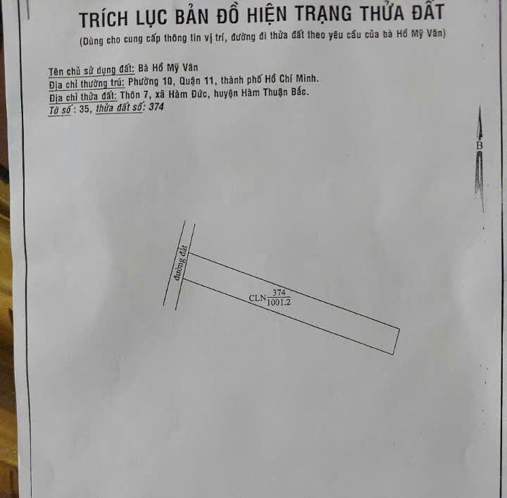 Bán đất CLN 1000m2 Hàm Đức, Bình Thuận 450 triệu - Ảnh thu nhỏ 2