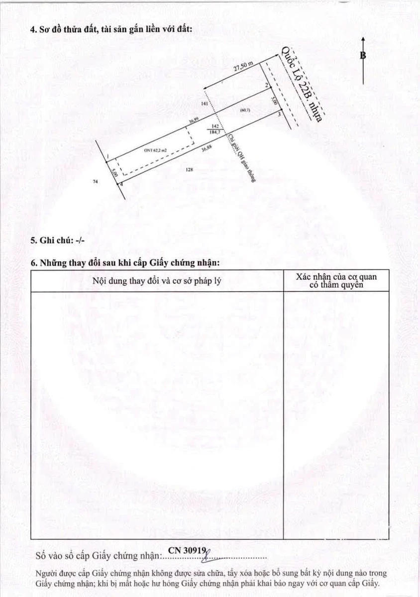 Bán đất mặt tiền QL 22B Gò Dầu, Tây Ninh, 1,5 tỷ/lô - Ảnh thu nhỏ 4