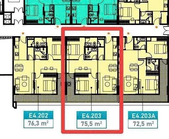Bán căn hộ 2 PN, 75,5m² view sông Ecoriverside, giá 2,721 tỷ - Ảnh 1