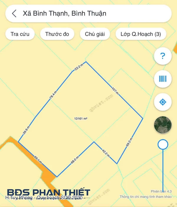 Bán đất rộng Phan Thiết 13.158m² phù hợp làm trang trại