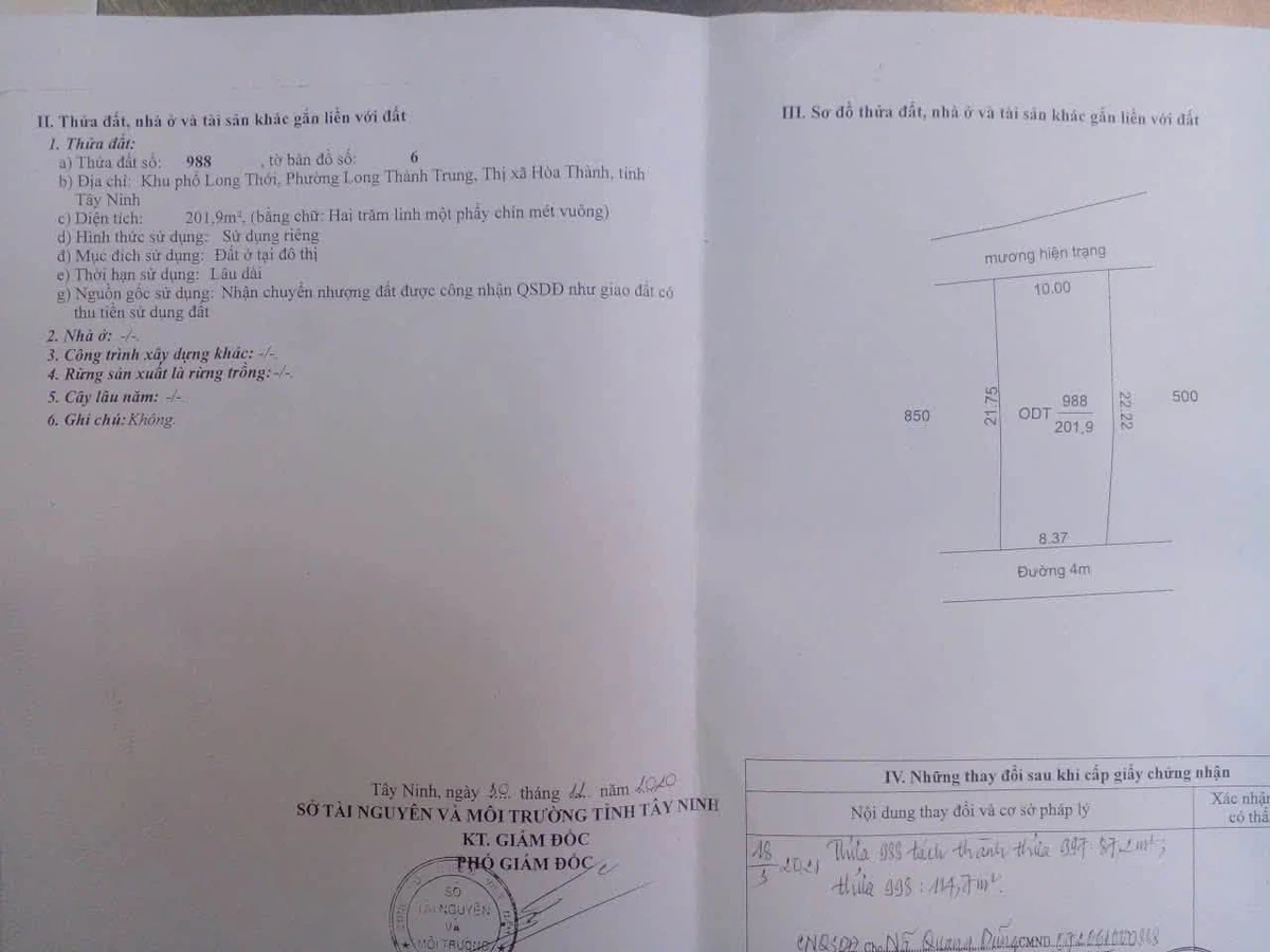 Bán đất thổ cư hẻm 61 Phạm Hùng, gần chợ Long Hoa, Hòa Thành, Tây Ninh - Ảnh thu nhỏ 5